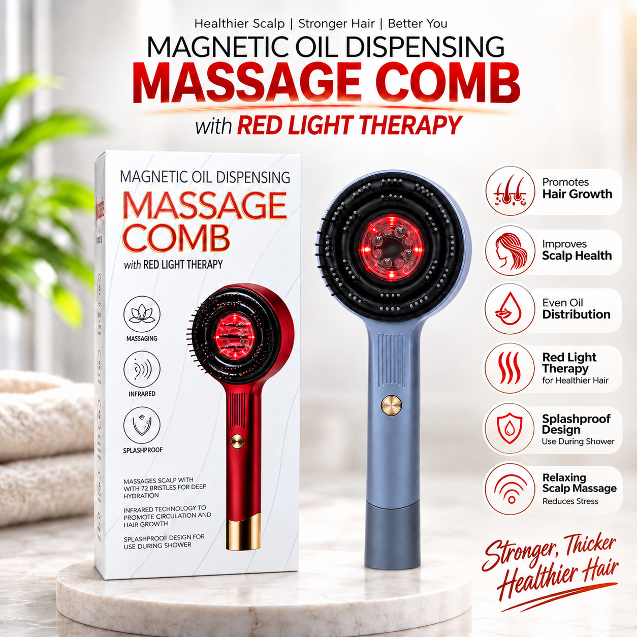 6ac60bc4f012c1791364036.png Magnetic Oil Dispensing Massage Comb (with Red Light Therapy) - Image 1